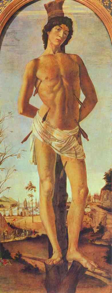 St Sebastian Botticelli A4 Photo Print