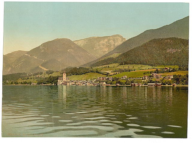 St Wolfang Upper Austria Vintage A4 Photo Print