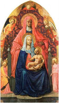 St. Anna Mary with child and five angels by Masaccio A4 Photo Print