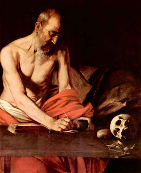St. Hieronymus by Caravaggio A4 Photo Print