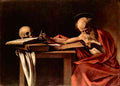 St. Jerome while writing by Caravaggio A4 Photo Print