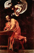 St. Matthew and the Angel by Caravaggio A4 Photo Print