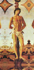 St. Sebastian by Botticelli A4 Photo Print