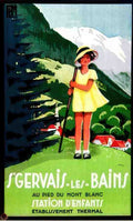 StGervaislesBains Vintage Advert A4 Photo Print
