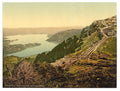 Staffel and Zug Lake Rigi Vintage A4 Photo Print
