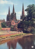 Staffordshire Lichfield Cathedral Vintage A4 Photo Print