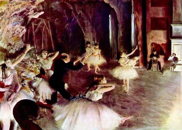Stage Rehearsal by Degas A4 Photo Print