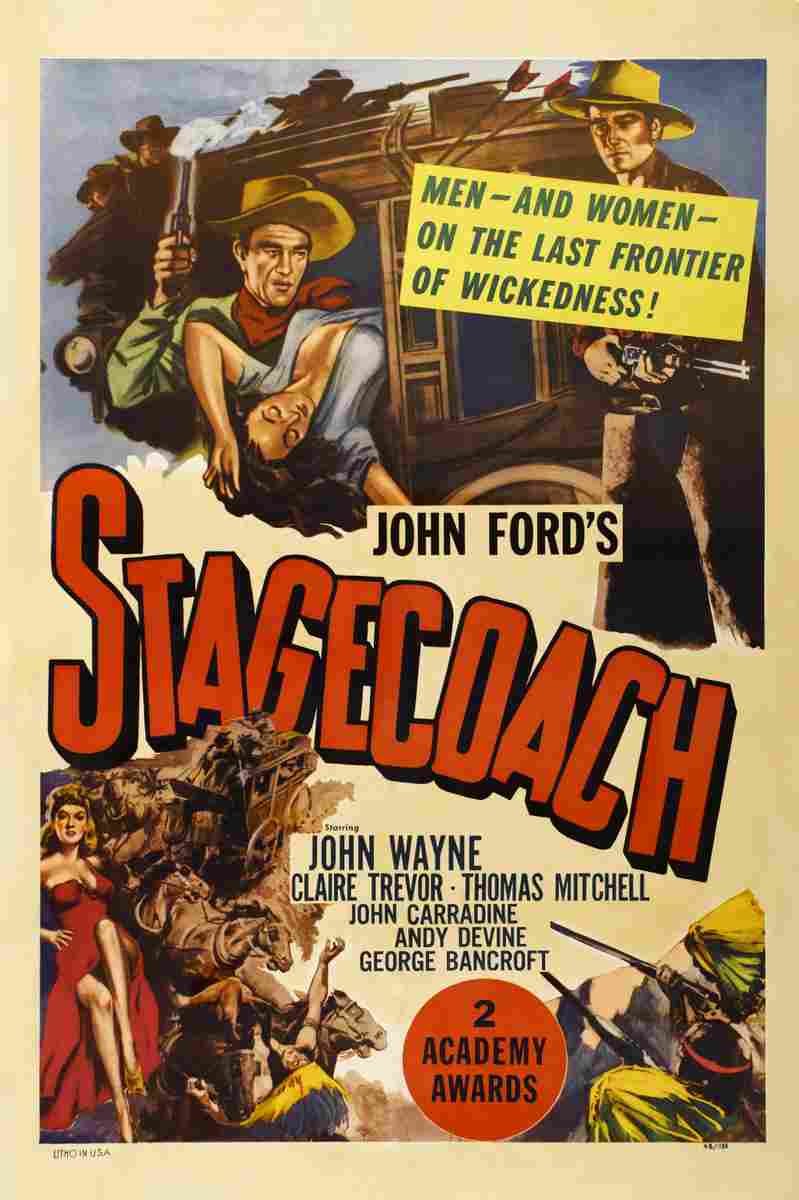 Stagecoach 1939 01  film star poster A4 Photo Print