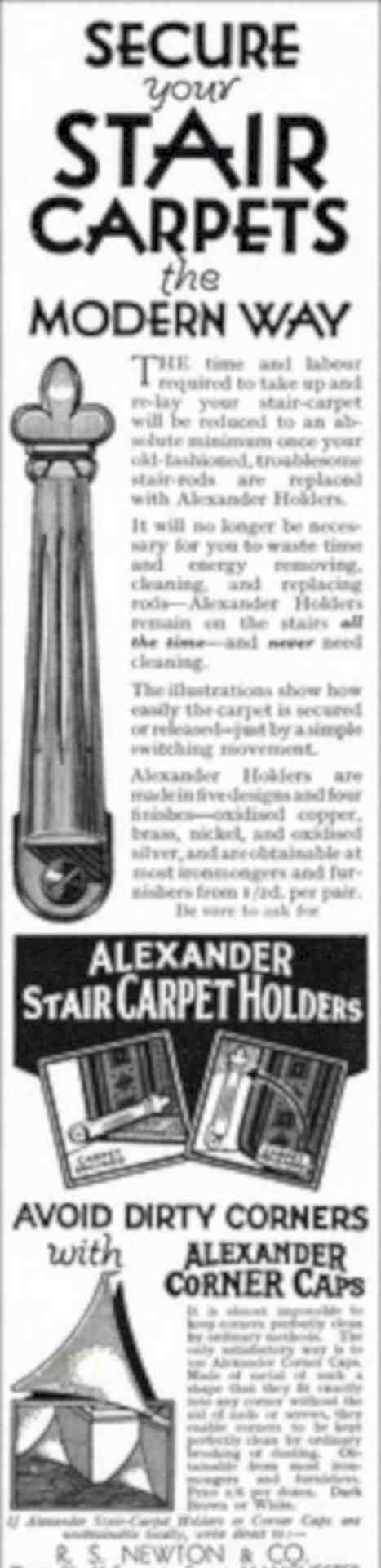 Stair Holder Caps Vintage Retro Advert Poster A4 Photo Print