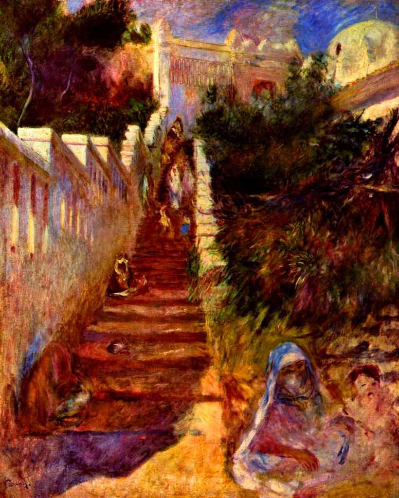 Stairs In Algier Renoir A4 Photo Print