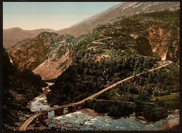 Stalheims Kleven I Hardanger Fjord Vintage A4 Photo Print