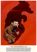 Stalin Bear Poster 1940s Vintage Retro Advert Poster