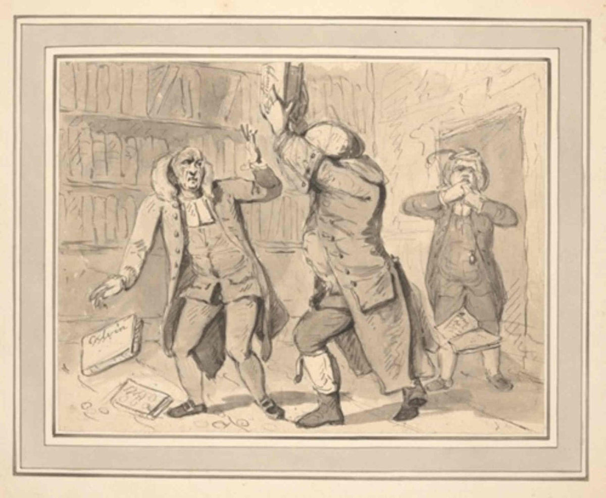 Stamp Act Riots GB Cartoon Vintage Retro Advert Poster