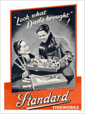 Standard Fireworks 1950s Vintage Retro Advert Poster A4 Photo Print