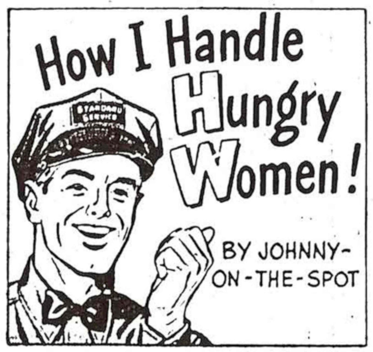 Standard Service Driver 1950s Vintage Retro Advert Poster