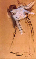 Standing With Arms Stretched Bent To The Side Degas A4 Photo Print