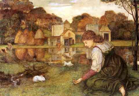 Stanhope John Roddam Spencer The White Rabbit A4 Photo Print