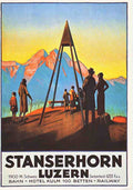 Stanserhorn Luzern Vintage Advert A4 Photo Print