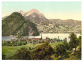 Stansstad Pilatus Vintage A4 Photo Print