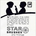 Star Brushes Shop Vintage Retro Advert Poster A4 Photo Print