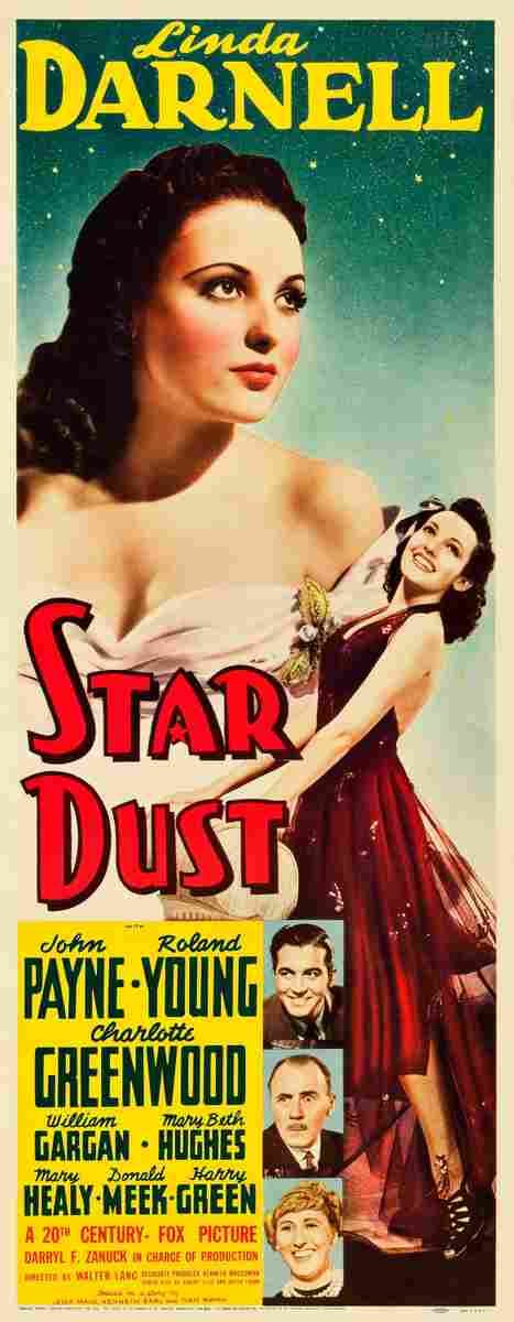 Star Dust 1940 01  film star poster A4 Photo Print