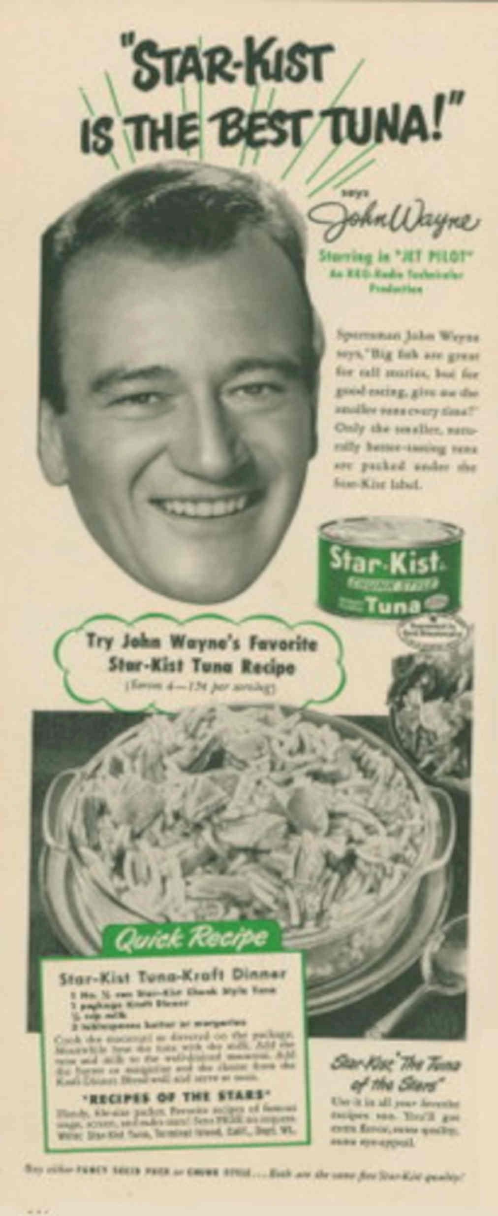 Star Kist Tuna 2 1950s Vintage Retro Advert Poster