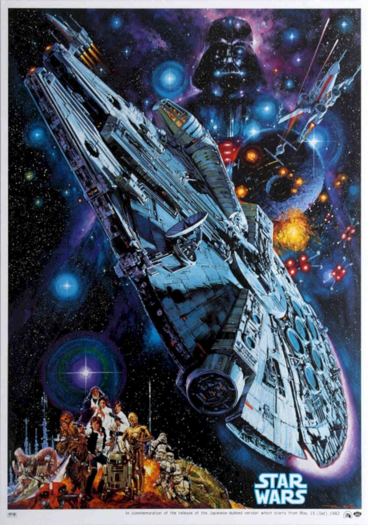Star Wars Millennium Vintage Retro Advert Poster A4 Photo Print