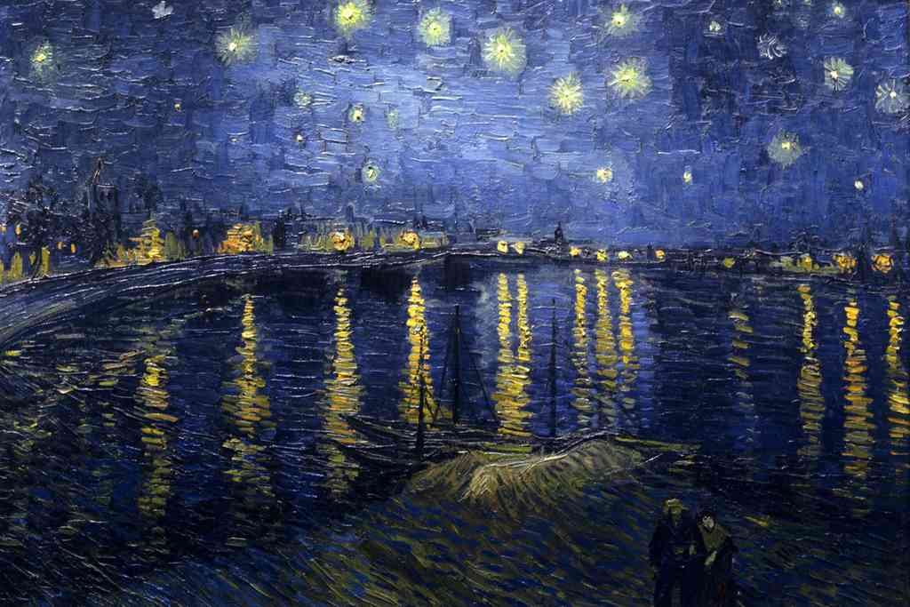 Starry Night Over The Rhone Van Gogh A4 Photo Print