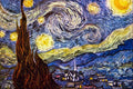 Starry Night Van Gogh Impressionism A4 Photo Print