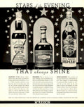 Stars Evening Whiskey 1930s Vintage Retro Advert Poster