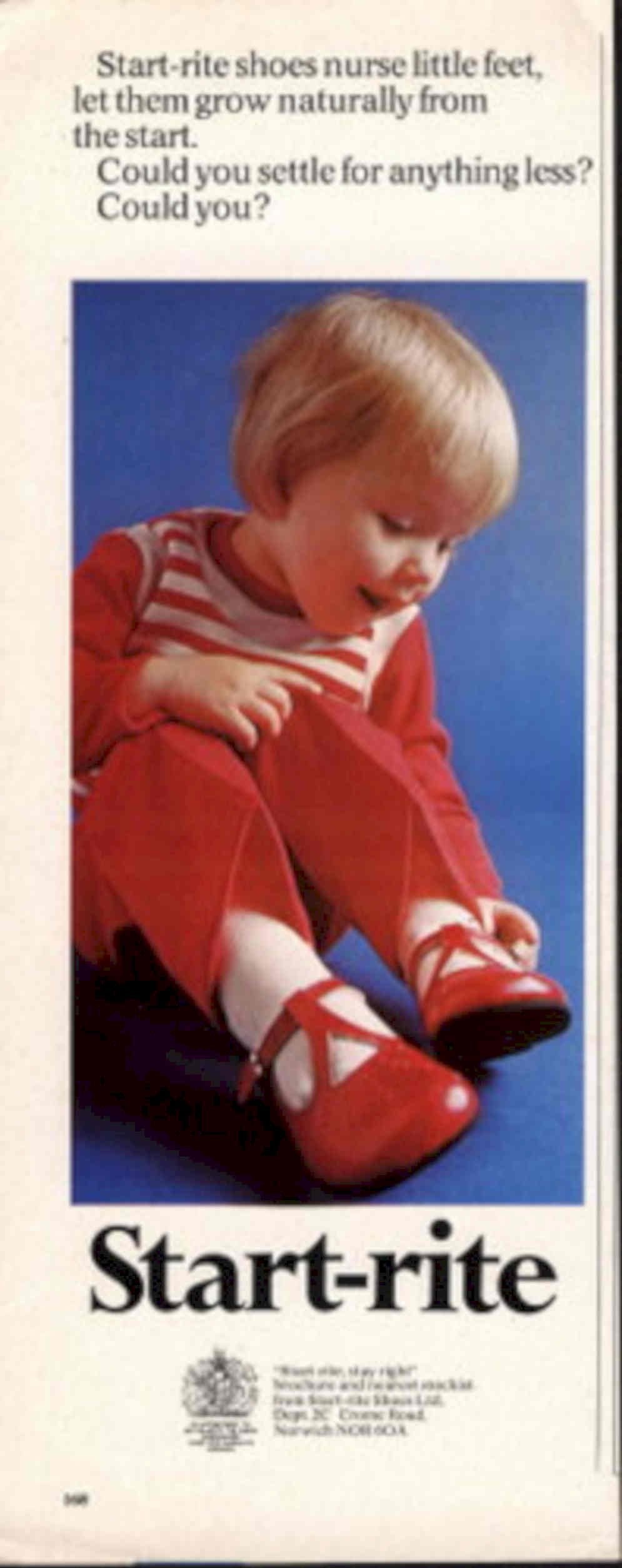 Start Rite Shoes 1 1950s Vintage Retro Advert Poster