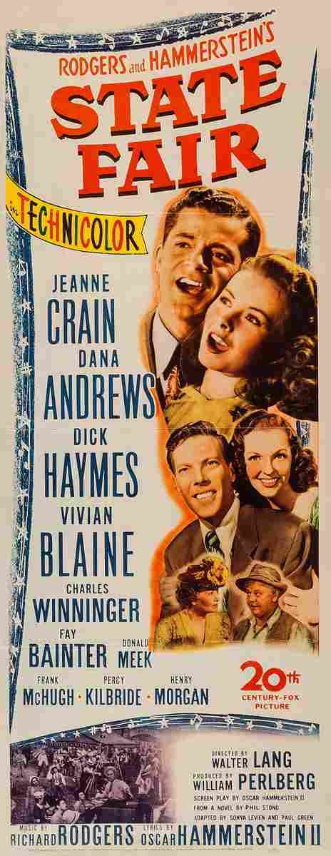 State Fair 1945 03  film star poster A4 Photo Print