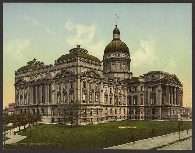State House Indianapolis Ind Vintage A4 Photo Print