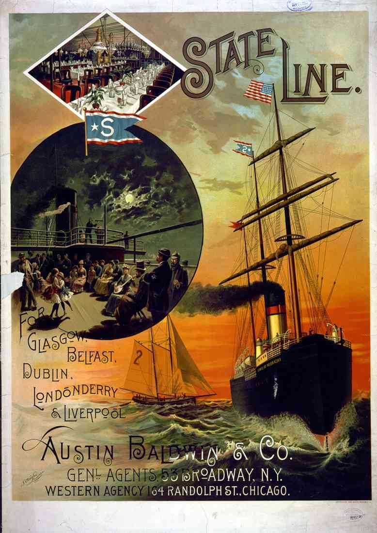 State Line Ship A4 Photo Print