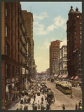 State Street north from Madison Chicago Vintage A4 Photo Print