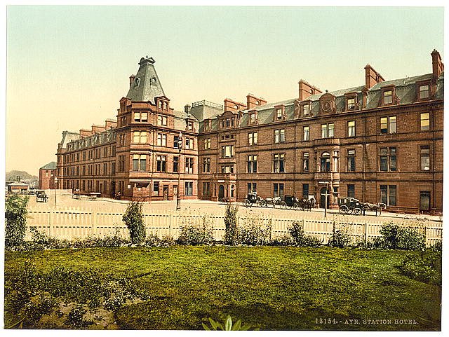 Station Hotel Ayr Vintage A4 Photo Print