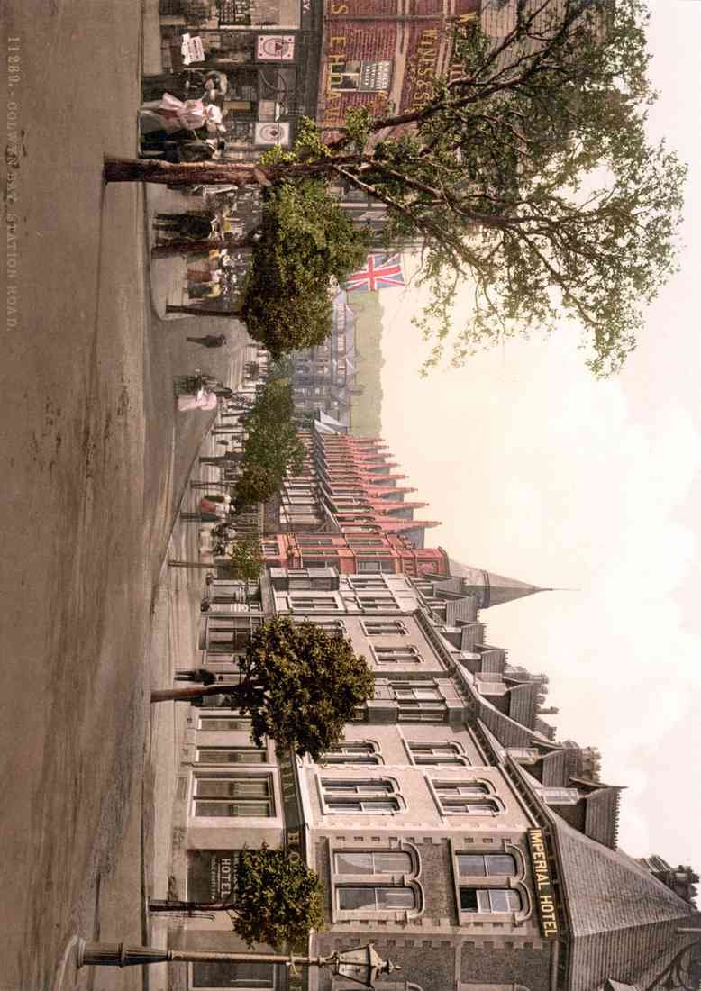 Station Road Colwyn Bay 07398u A4 Photo Print