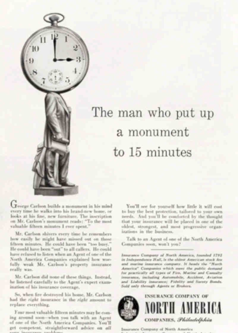 Statue Clock Monument Vintage Retro Advert Poster A4 Photo Print