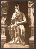 Statue by Michael Angelo The Seated Moses Rome Vintage A4 Photo Print