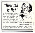 Staturaid Height Shoes 1950s Vintage Retro Advert Poster