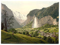 Staubbach Bernese Oberland Vintage A4 Photo Print