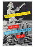 Steam Iron Housewife Vintage Retro Advert Poster A4 Photo Print