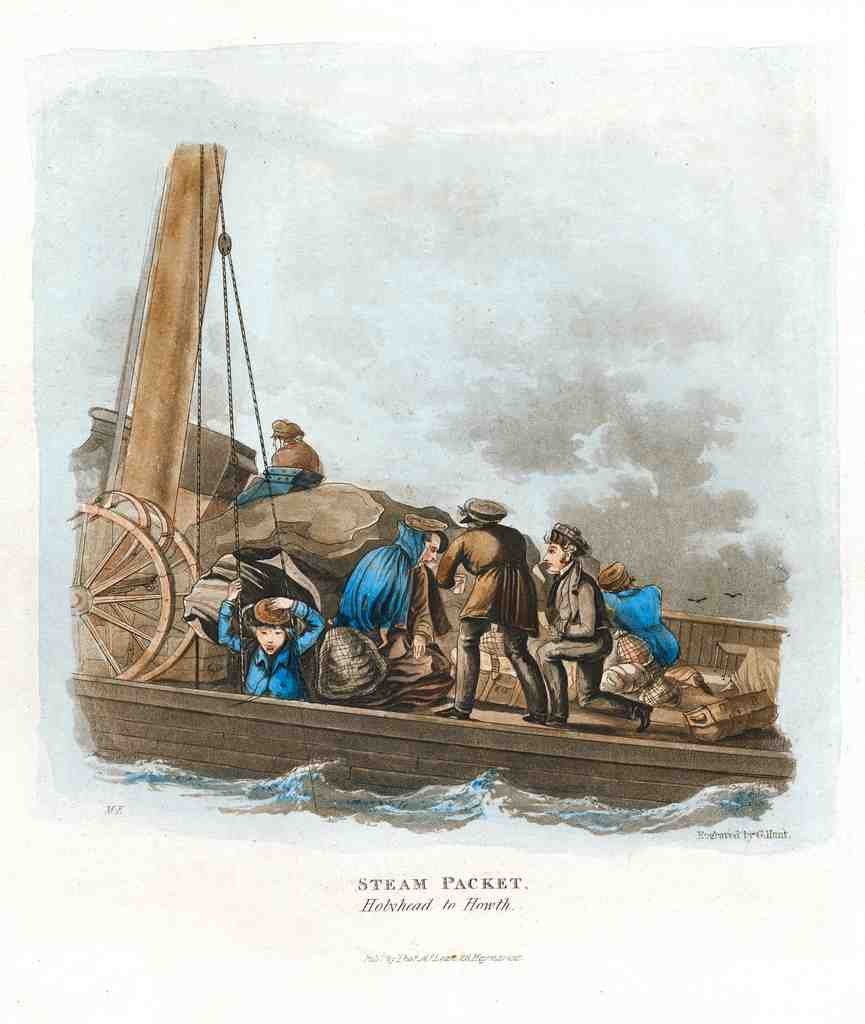 Steam Packet 1827 Vintage A4 Photo Print