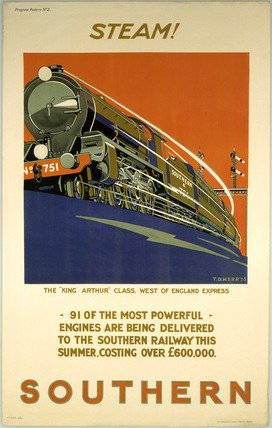 Steam Southern Advert A4 Photo Print
