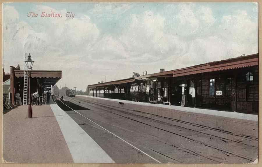 Steam Train Station Ecb14245 Vintage A4 Photo Print