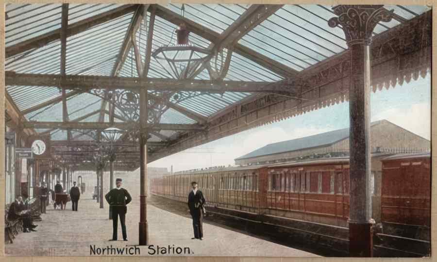 Steam Train Station Ech14212 Vintage A4 Photo Print