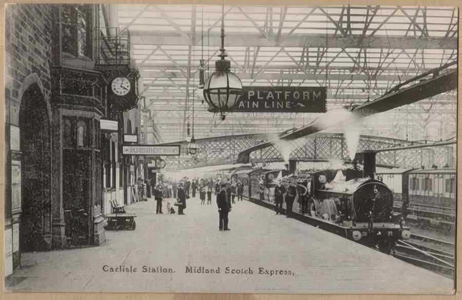 Steam Train Station Ecu14251 Vintage A4 Photo Print