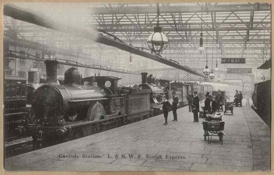 Steam Train Station Ecu15258 Vintage A4 Photo Print