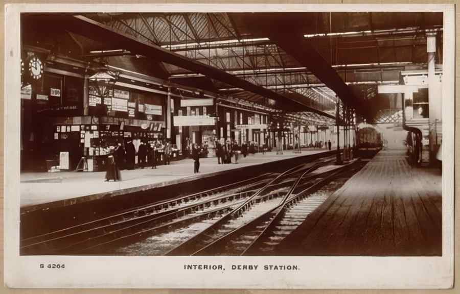 Steam Train Station Edb14252 Vintage A4 Photo Print