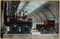 Steam Train Station Edu14103 Vintage A4 Photo Print